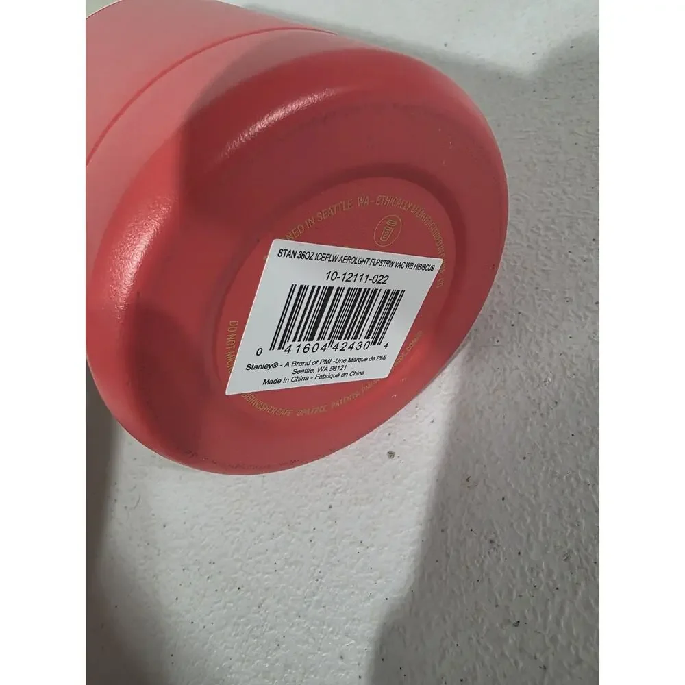 STANLEY 36 oz. IceFlow Bottle with Flip Straw Lid HIBISCUS New - Picture 4 of 7